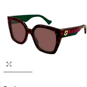 Gucci Kering Web Studi Butterfly Sunglasses